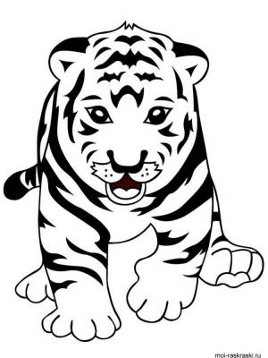 Раскраски Тигр