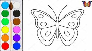 How to draw a BUTTERFLY