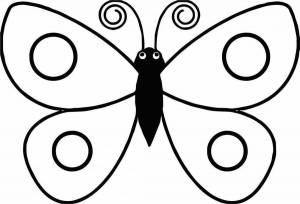 Раскраски Бабочка для детей 4 5 лет