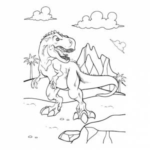 Раскраски динозавры для детей