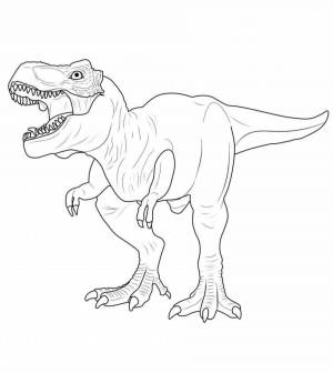 Раскраски Динозавр рекс