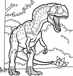 Раскраски Раскраска Тираннозавр рэкс динозавр, Сайт раскрасок