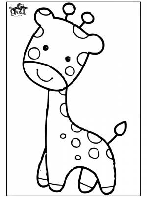Pаскраска жираф 7264