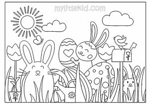 Раскраски зайцев