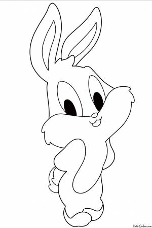 заяц кролик раскраски для детей на тему заяц кролик зайчонок