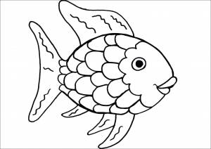 Раскраски Раскраска Золотая рыбка