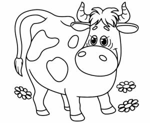 Раскраска «Корова»