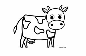 Раскраски коровы для детей