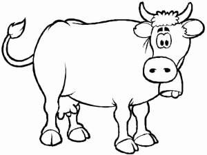 Раскраски Корова для детей