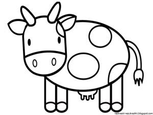 Раскраски Корова для малышей 2 3 лет