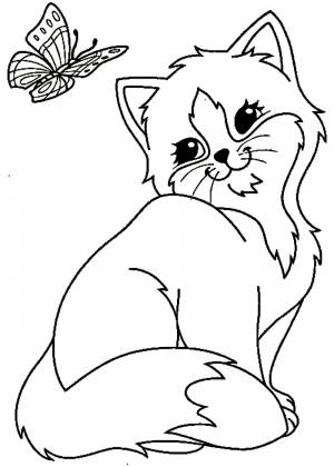 Раскраски Коты и кошки