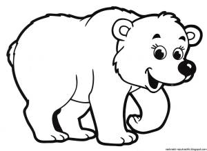 Раскраски Медведь для детей 4 5 лет