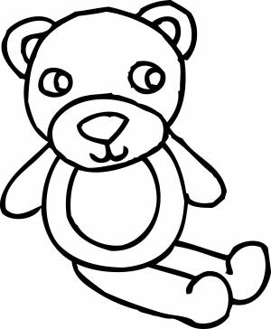 Раскраски Раскраска Медведь Детские игрушки