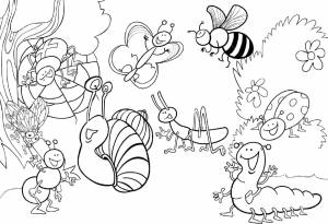 Раскраски Раскраска Веселье насекомых Насекомые Насекомые