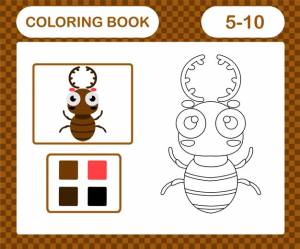 Раскраски насекомые для детского сада и дошкольников