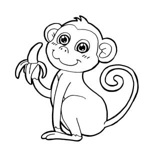 Раскраски обезьяна, Сайт раскрасок