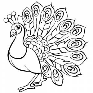 Сказочная птица раскраска для детей