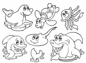 Раскраски раскраска морской