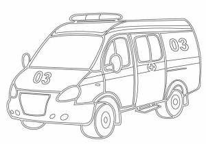 Раскраски Скорая