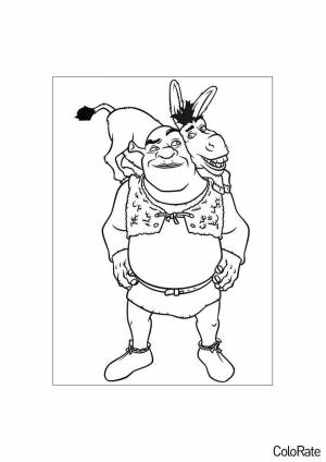 Раскраски из мультфильма Шрек
