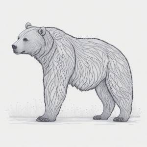 Раскраска медведь для детей