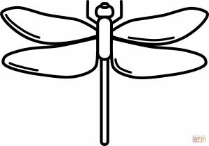 Раскраска Стрекоза