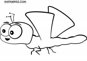 Раскраски насекомых для детей