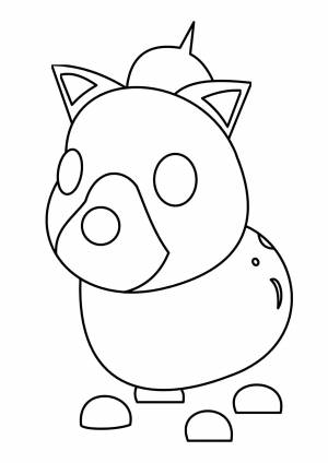 Раскраска Гиена