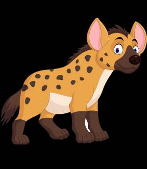 Раскраска Гиена