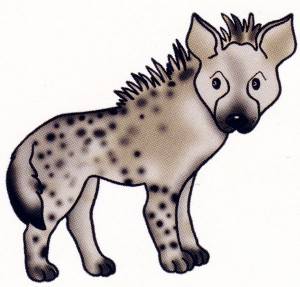 Раскраска Гиена