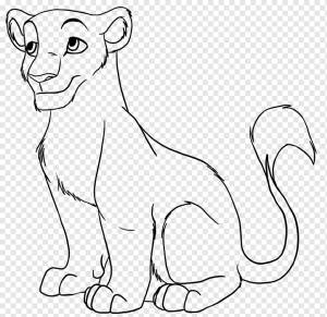 Lion Drawing Line искусство, рисунок льва, белый, млекопитающее, карандаш png