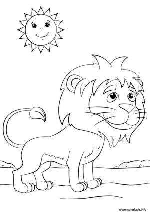 DataLife Engine > Версия для печати > Раскраски мультяшный лев