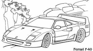 Раскраски Гоночные машинки