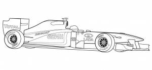 Раскраски Гоночные машины для мальчиков 5-10 лет