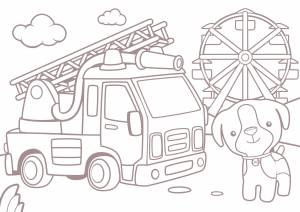 Помощники машинки раскраска