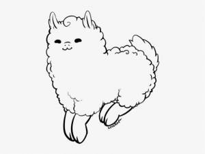 Раскраски Милая лама