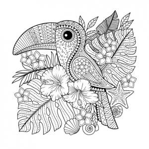 Антистресс-раскраска ND Play Фламинго и озеро радости