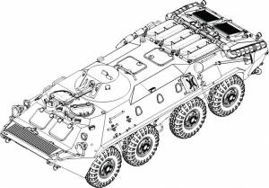 Раскраска БТР