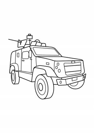 Раскраски, Бронеавтомобиль