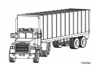 Раскраска Грузовая машина