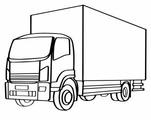 Раскраска грузовик