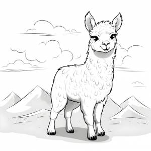 Красивые раскраски ламы для детей и взрослых