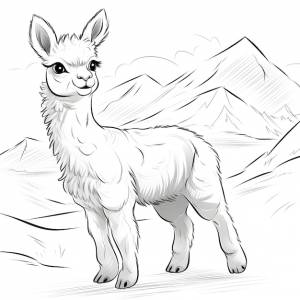 Красивые раскраски ламы для детей и взрослых