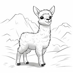 Красивые раскраски ламы для детей и взрослых