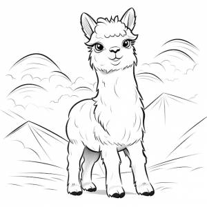 Красивые раскраски ламы для детей и взрослых