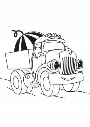 Раскраска грузовики