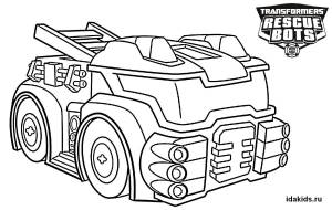 Раскраска Трансформеры роботы для мальчиков