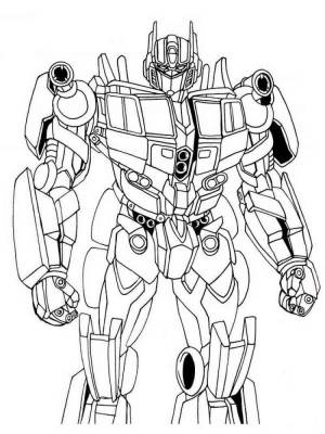 Раскраски Оптимус Прайм