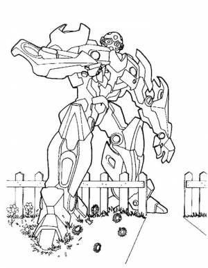 Раскраски Раскраска Трансфоремр оптимус прайм трансформеры