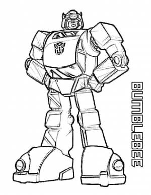 Раскраски Бамблби